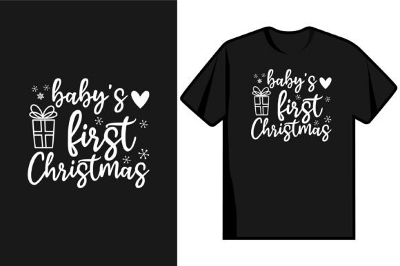Baby's First Christmas SVG Design