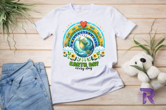 Earth Day Everyday Rainbow PNG Graphics
