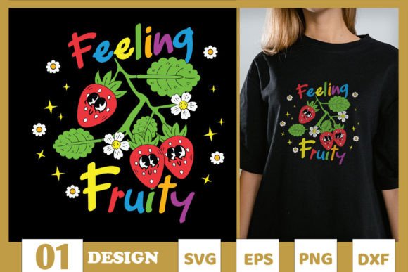 Feeling Fruity LGBTQ Fruit Rainbow SVG Graphics