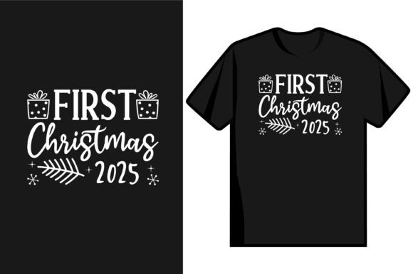 First Christmas 2025 SVG Design for Graphics and T-Shirt Designs