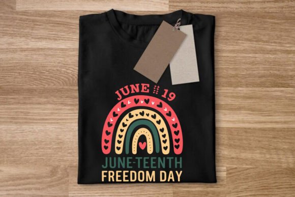 Juneteenth Rainbow TShirt: Graphics and Crafts for Content Creators
