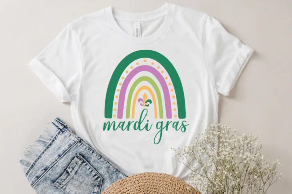 Mardi Gras Rainbow SVG PNG Graphics