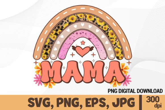 Rainbow Sublimation Mother Day T-Shirt Graphics