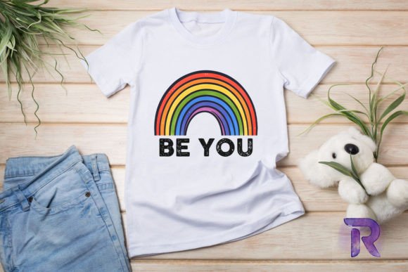 Vintage LGBT Rainbow Sublimation PNG
